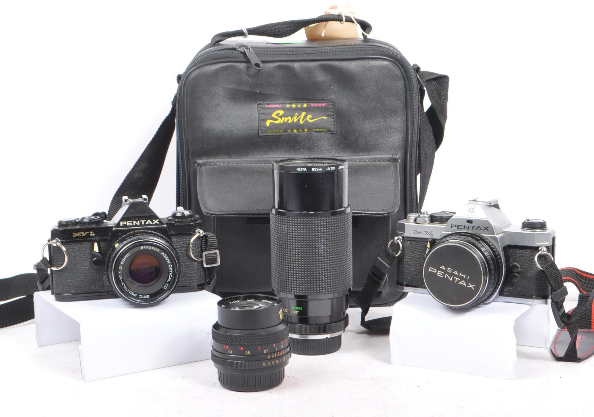 PENTAX - TWO 20TH CENTURY SLR CAMERAS AND LENSES