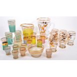 LARGE COLLECTION OF MID CENTURY GLASSWARE