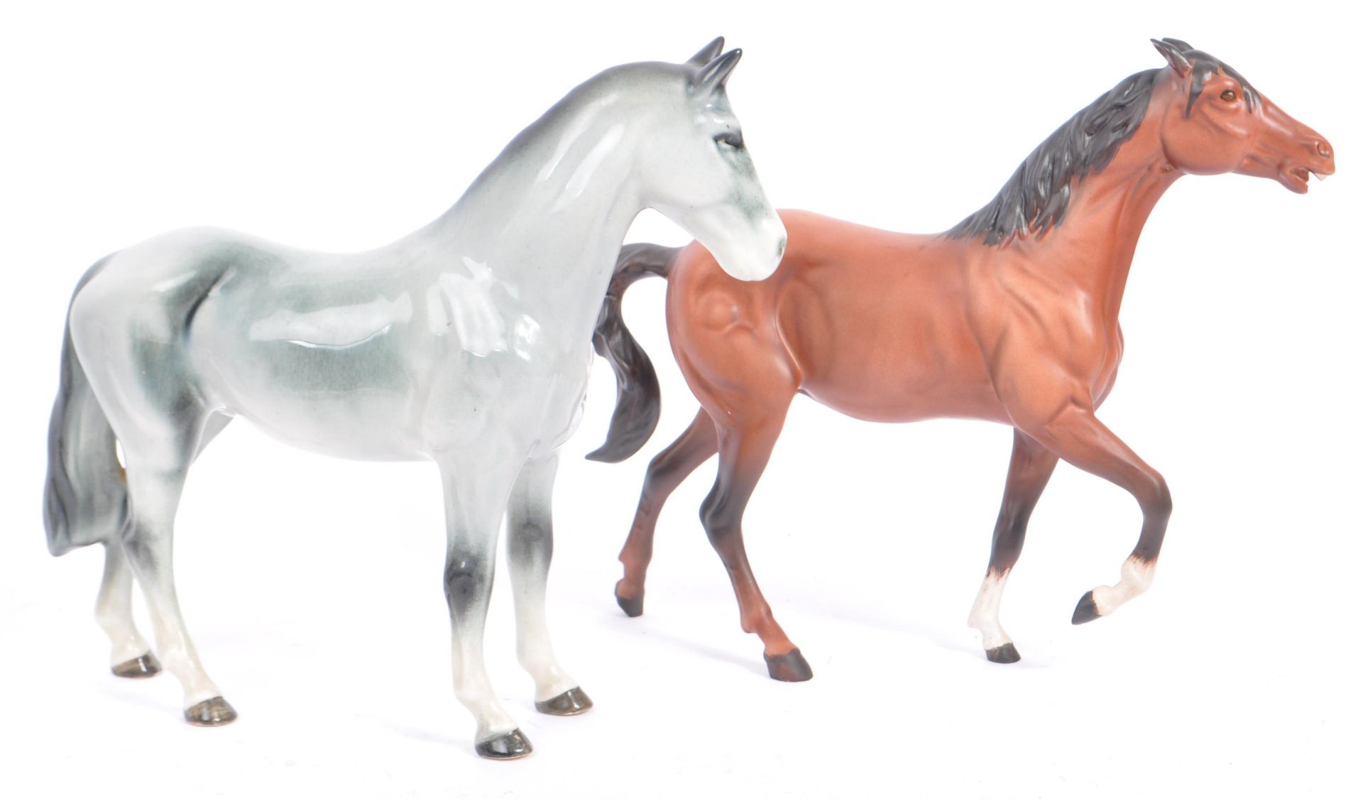 BESWICK - COLLECTION OF FOUR PORCELAIN HORSES WITH OTHERS - Bild 5 aus 8