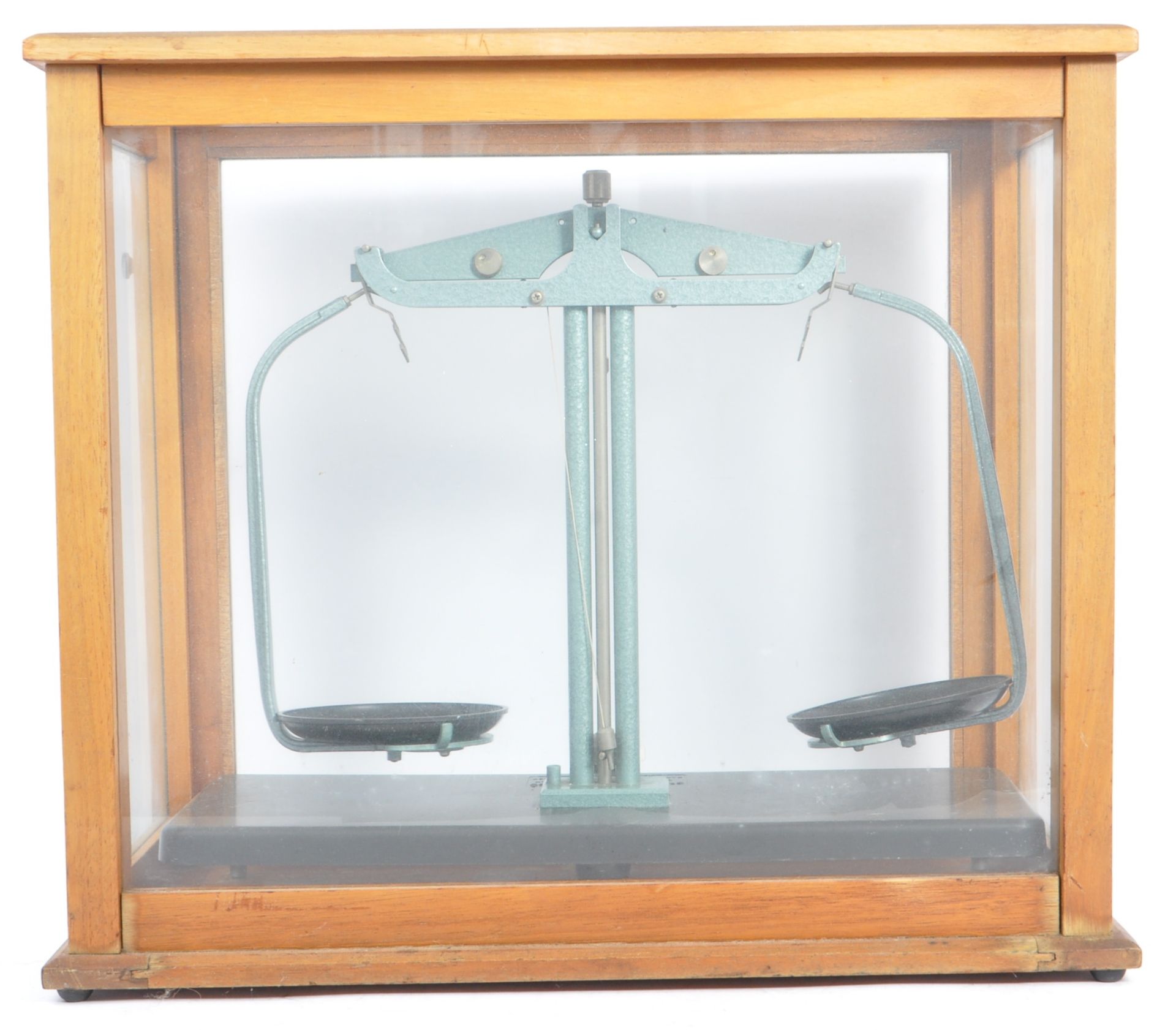 GRIFFIN & GEORGE OAK CASED SCIENTIFIC BALANCE SCALES - Image 4 of 7
