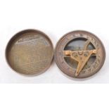 BRASS CASED COMPASS & SUNDIAL - THE MARY ROSE