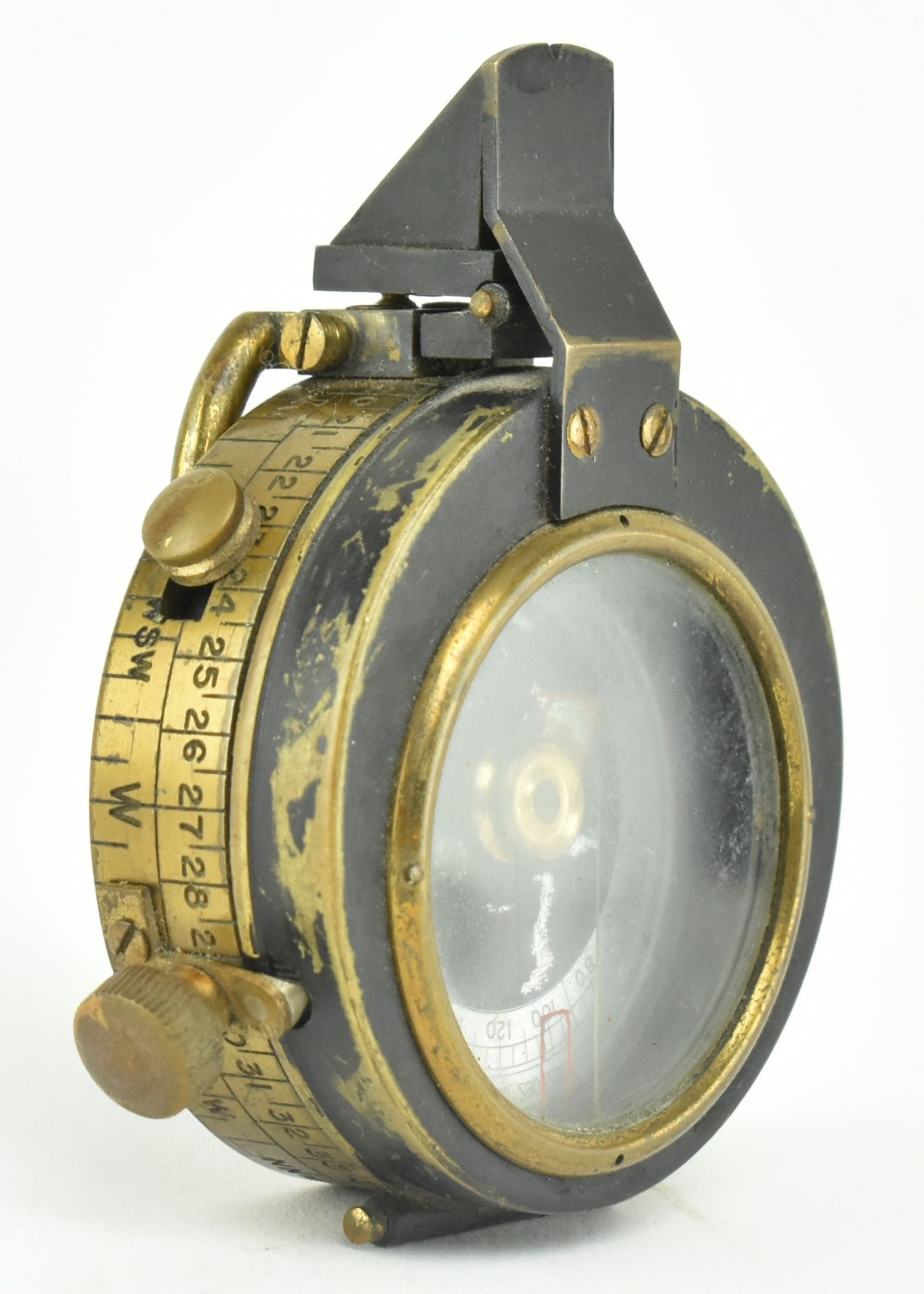 CARY OF LONDON - WW1 ERA COMPASS & AN UNMARKED TELESCOPE - Image 4 of 9