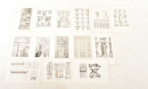 COLLECTION OF ARCHITECTURAL AND ECCLESIASTICAL ENGRAVINGS