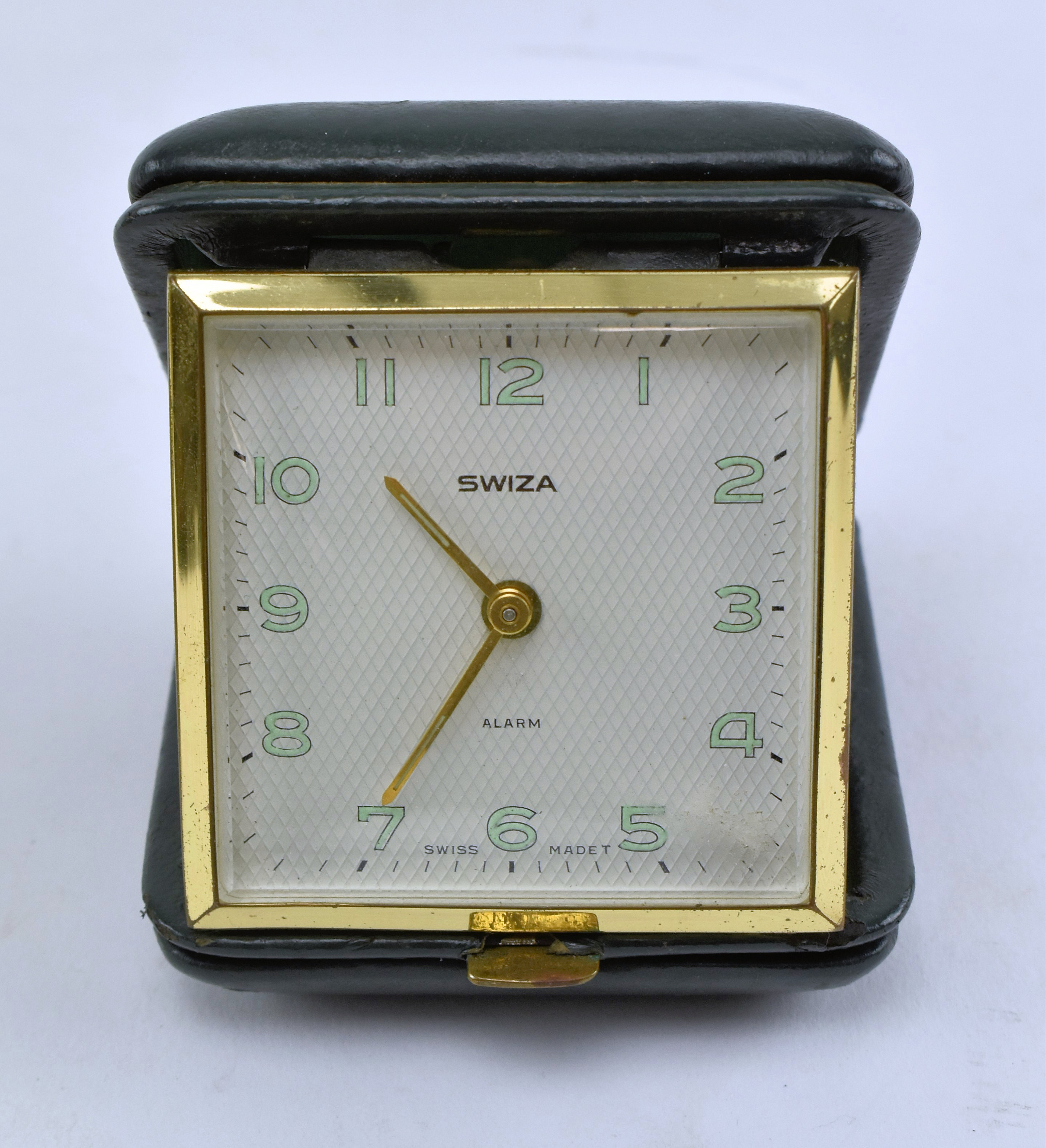 c1920 FRENCH JAZ CLOCK AND TWO TRAVEL CLOCKS - Image 8 of 9