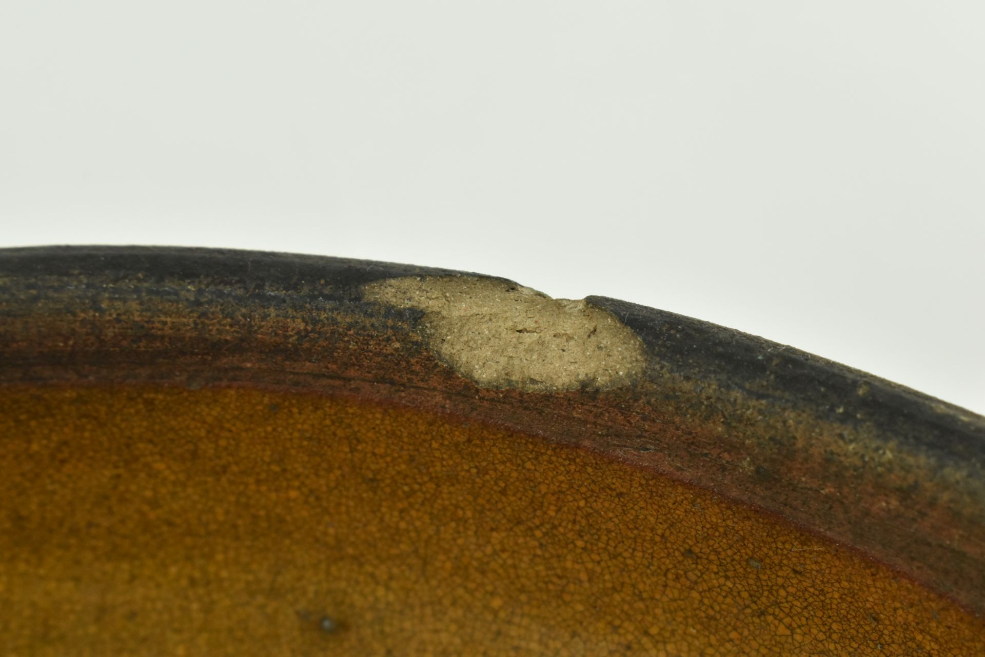 PRIMITIVE 18TH CENTURY GLAZED TERRACOTTA MIXING BOWL - Image 5 of 6