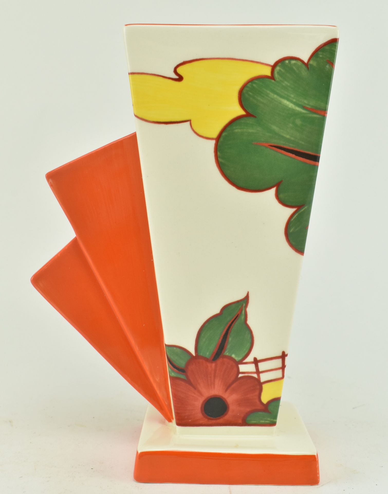 CLARICE CLIFF - WEDGWOOD CENTENARY RED ROOFS JUG - Image 2 of 5