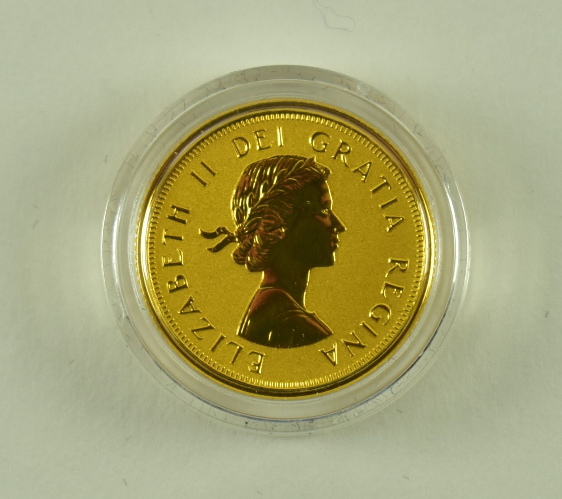 CANADIAN 2014 $10 24CT GOLD GILLICK EFFIGY GOLD MAPLE LEAF COIN - Bild 3 aus 4