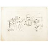 TREVOR ALLEN - BATH TIME - 1968 LIMITED EDITION ETCHING PRINT