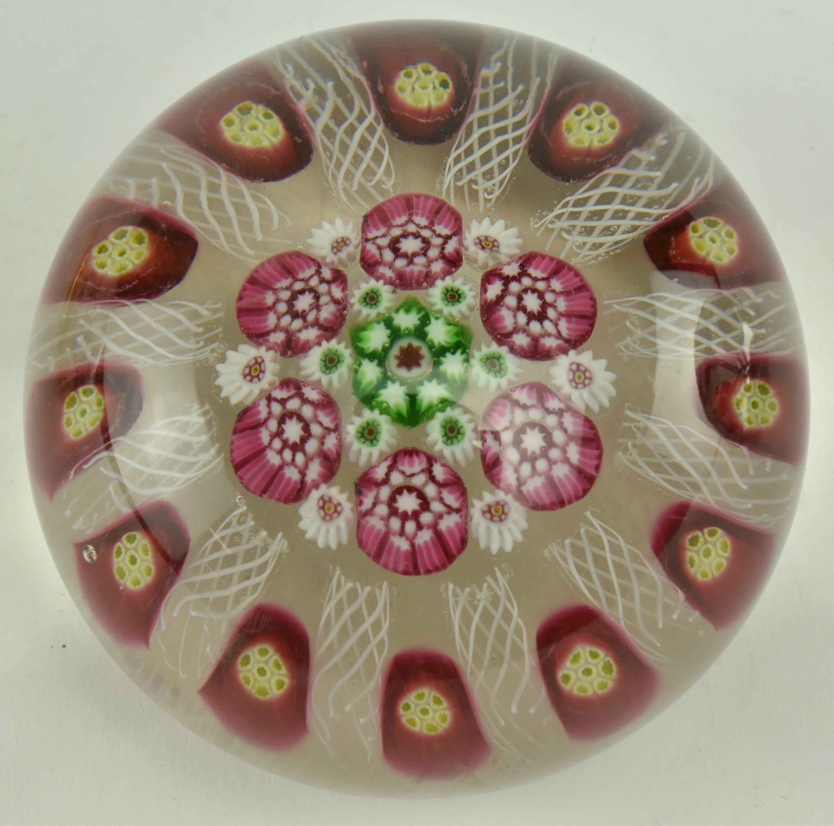THREE VINTAGE GLASS PAPERWEIGHTS INCL. PERTHSHIRE - Image 4 of 6