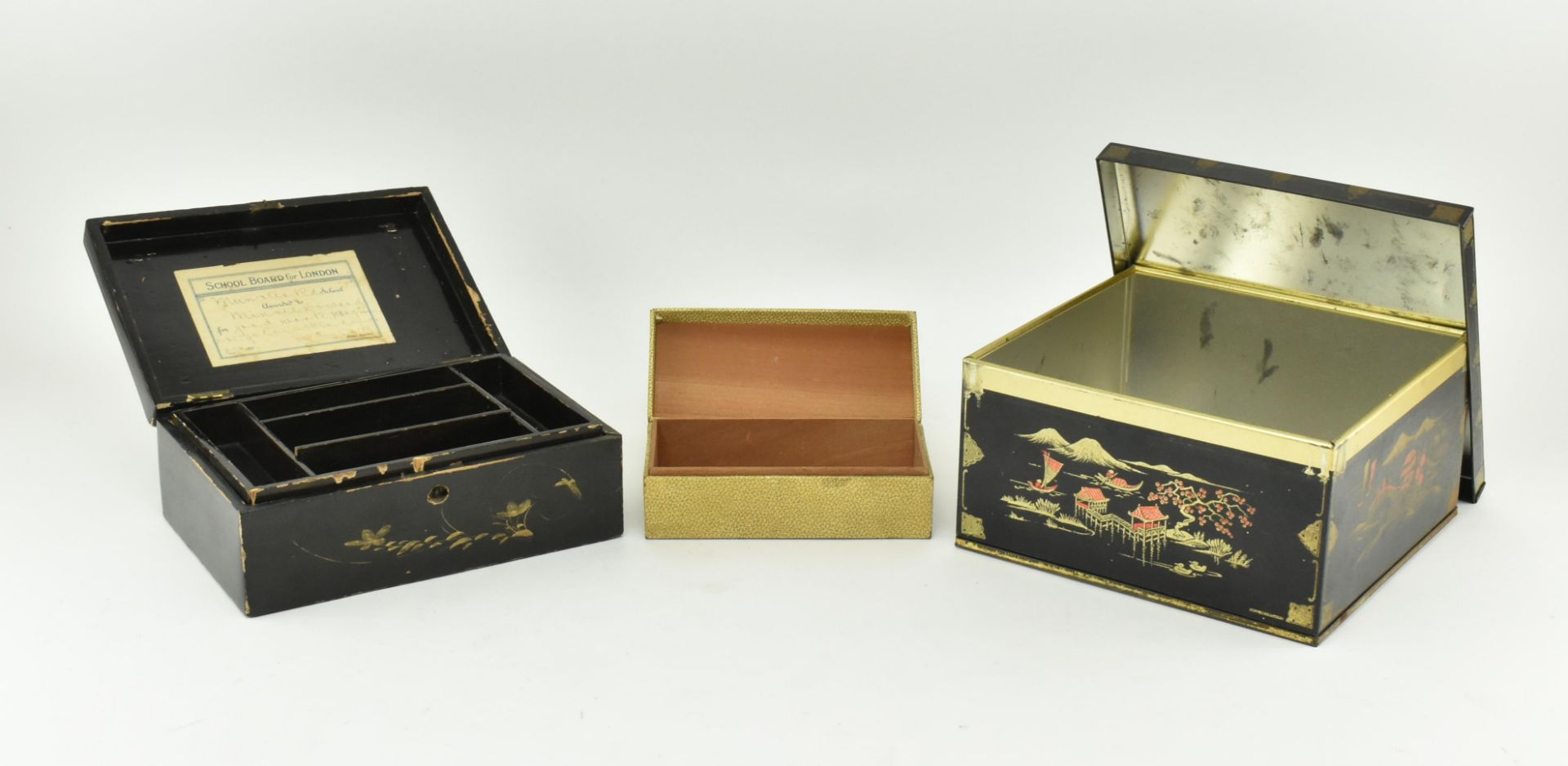 THREE JAPANESE / CHINESE TRINKET BOXES - Image 2 of 12