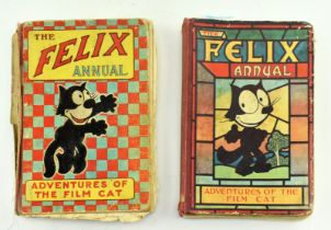 TWO 1920s FELIX ANNUALS IN ORIGINAL PICTORIAL BINDINGS