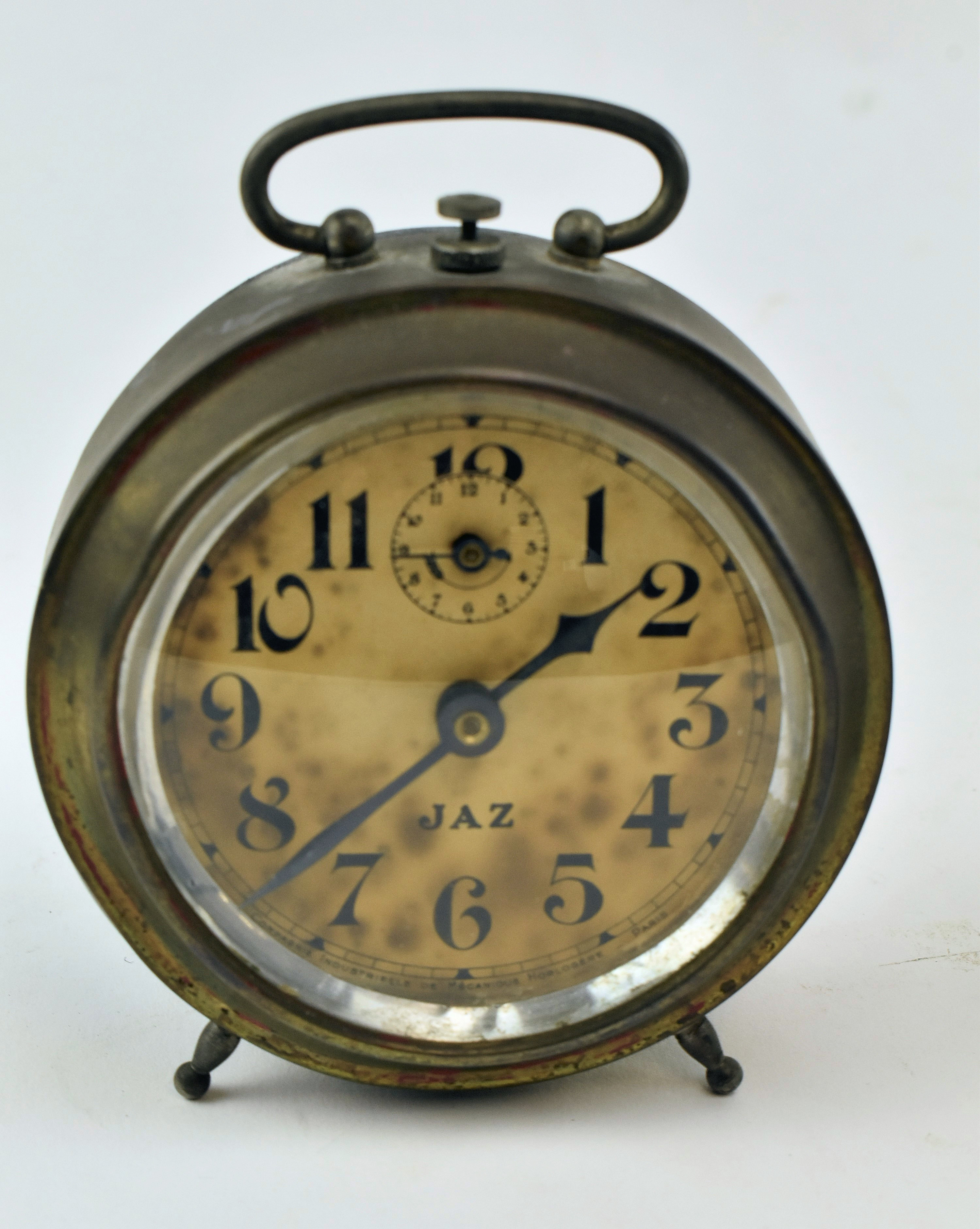c1920 FRENCH JAZ CLOCK AND TWO TRAVEL CLOCKS - Image 9 of 9