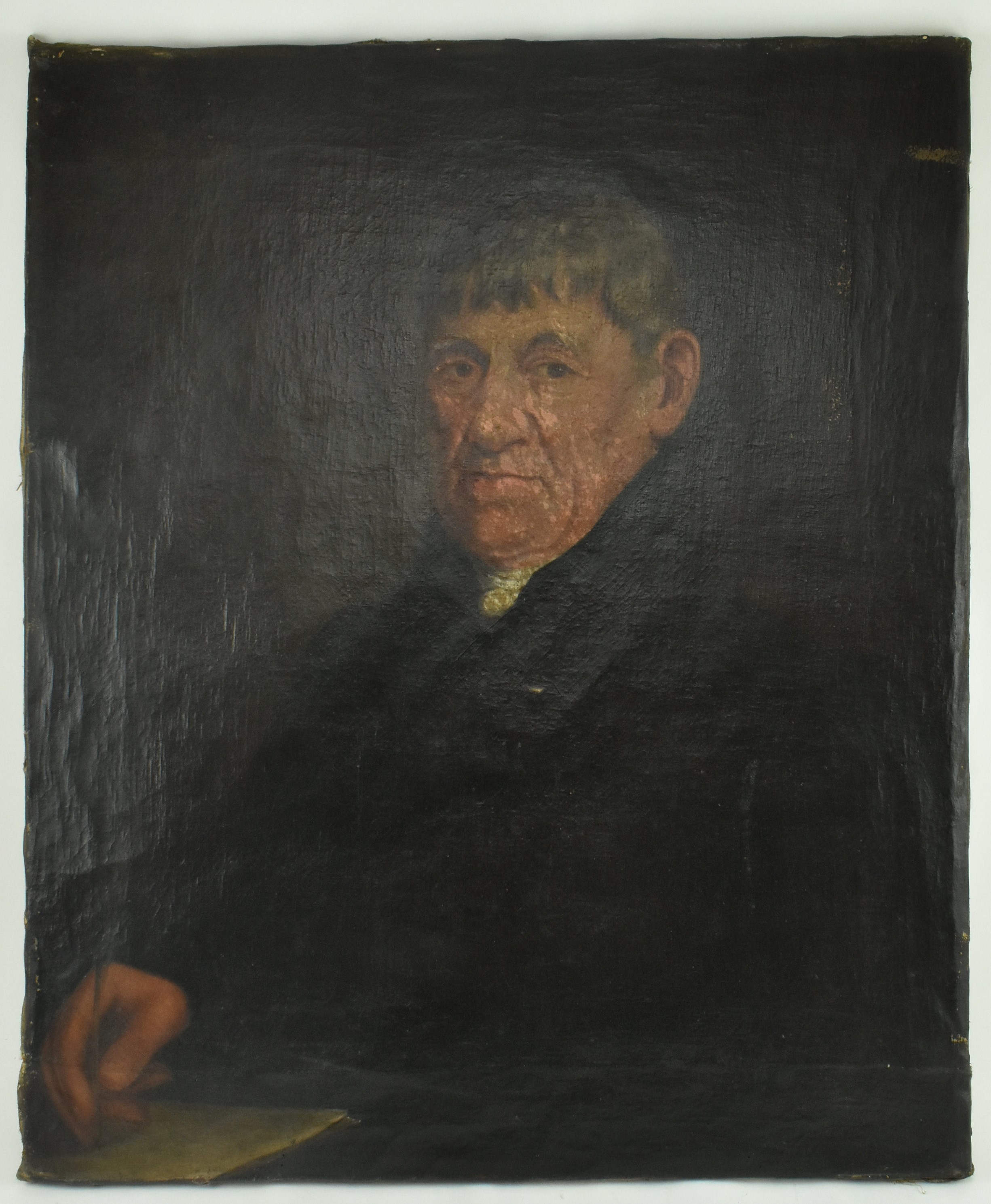 LATE 18TH / EARLY 19TH CENTURY OIL ON CANVAS PORTRAIT OF GENT