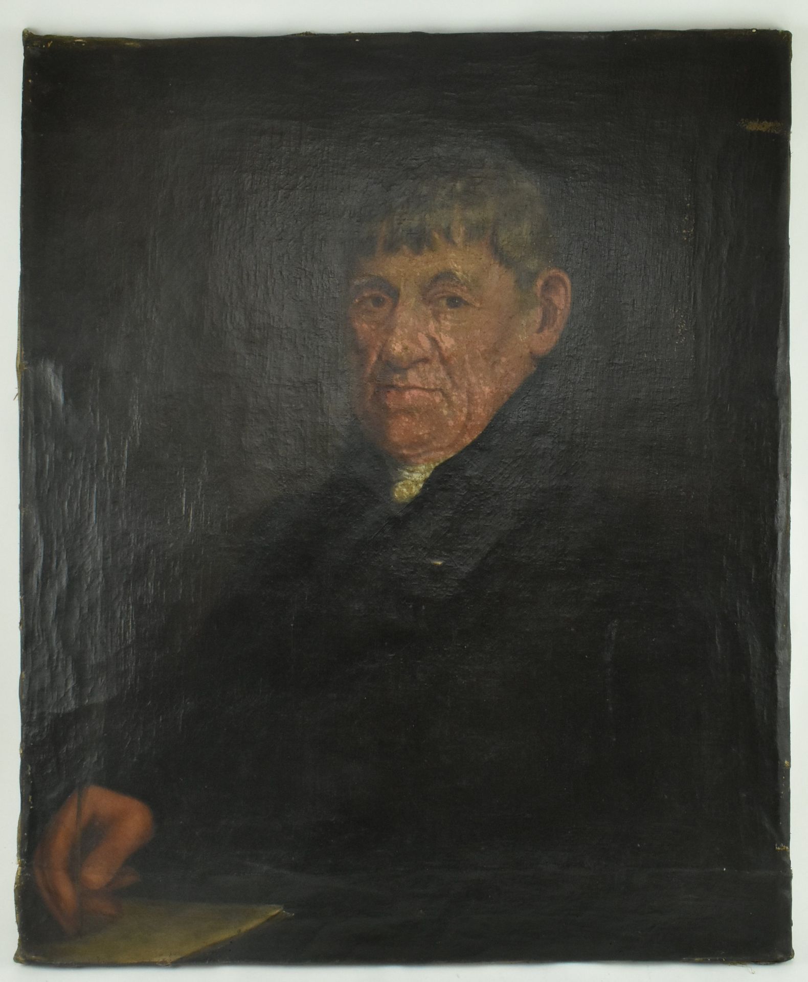 LATE 18TH / EARLY 19TH CENTURY OIL ON CANVAS PORTRAIT OF GENT