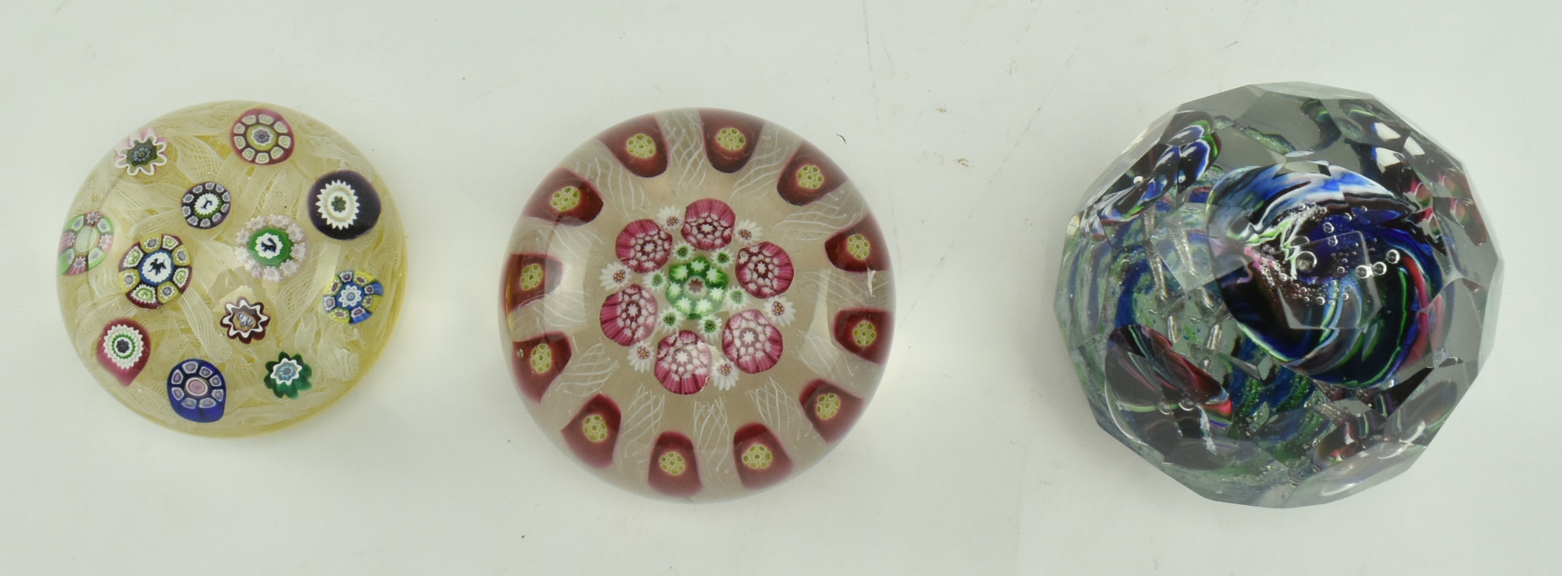 THREE VINTAGE GLASS PAPERWEIGHTS INCL. PERTHSHIRE - Image 2 of 6