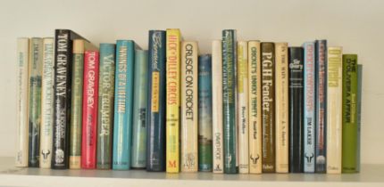 CRICKET. COLLECTION OF HARDBACK BOOKS, MOSTLY FIRST EDITIONS