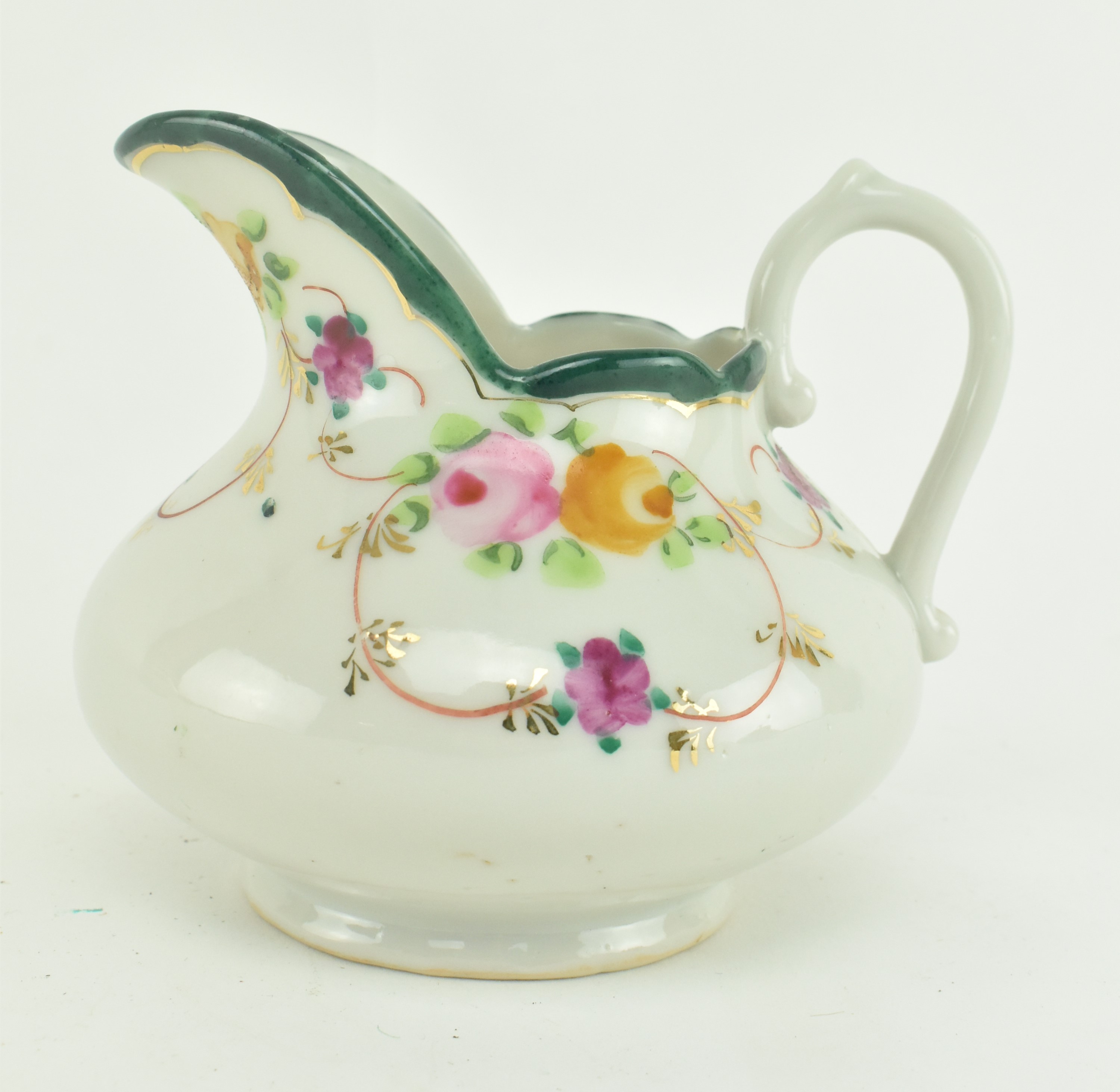 VICTORIAN HAND PAINTED FINE BONE CHINA TEA SERVICE - Image 6 of 11