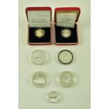 COLLECTION OF UK FOREIGN FINE SILVER PROOF COINS