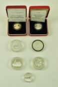 COLLECTION OF UK FOREIGN FINE SILVER PROOF COINS