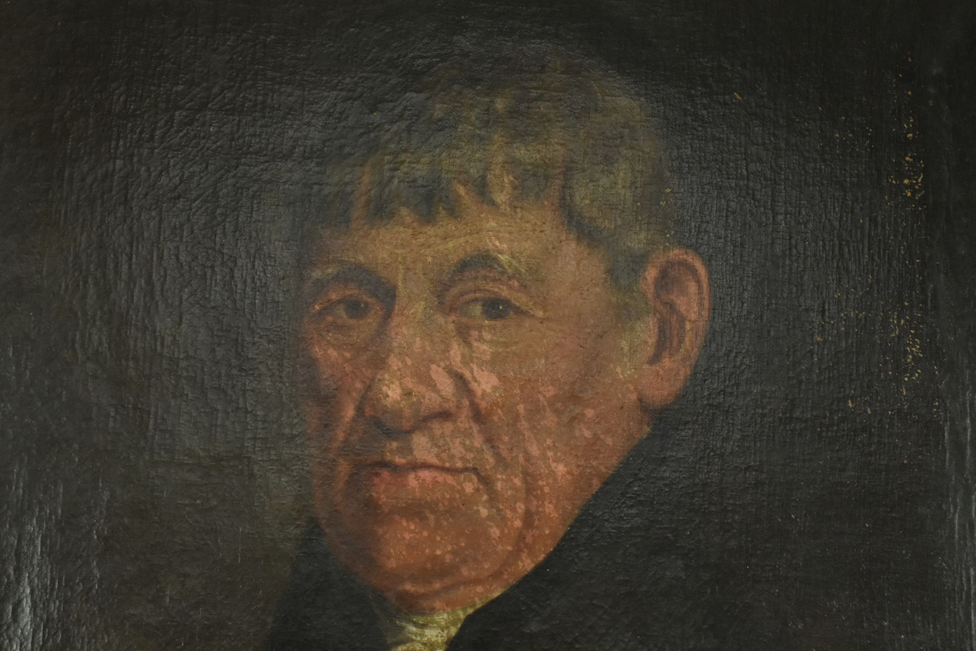 LATE 18TH / EARLY 19TH CENTURY OIL ON CANVAS PORTRAIT OF GENT - Image 4 of 5