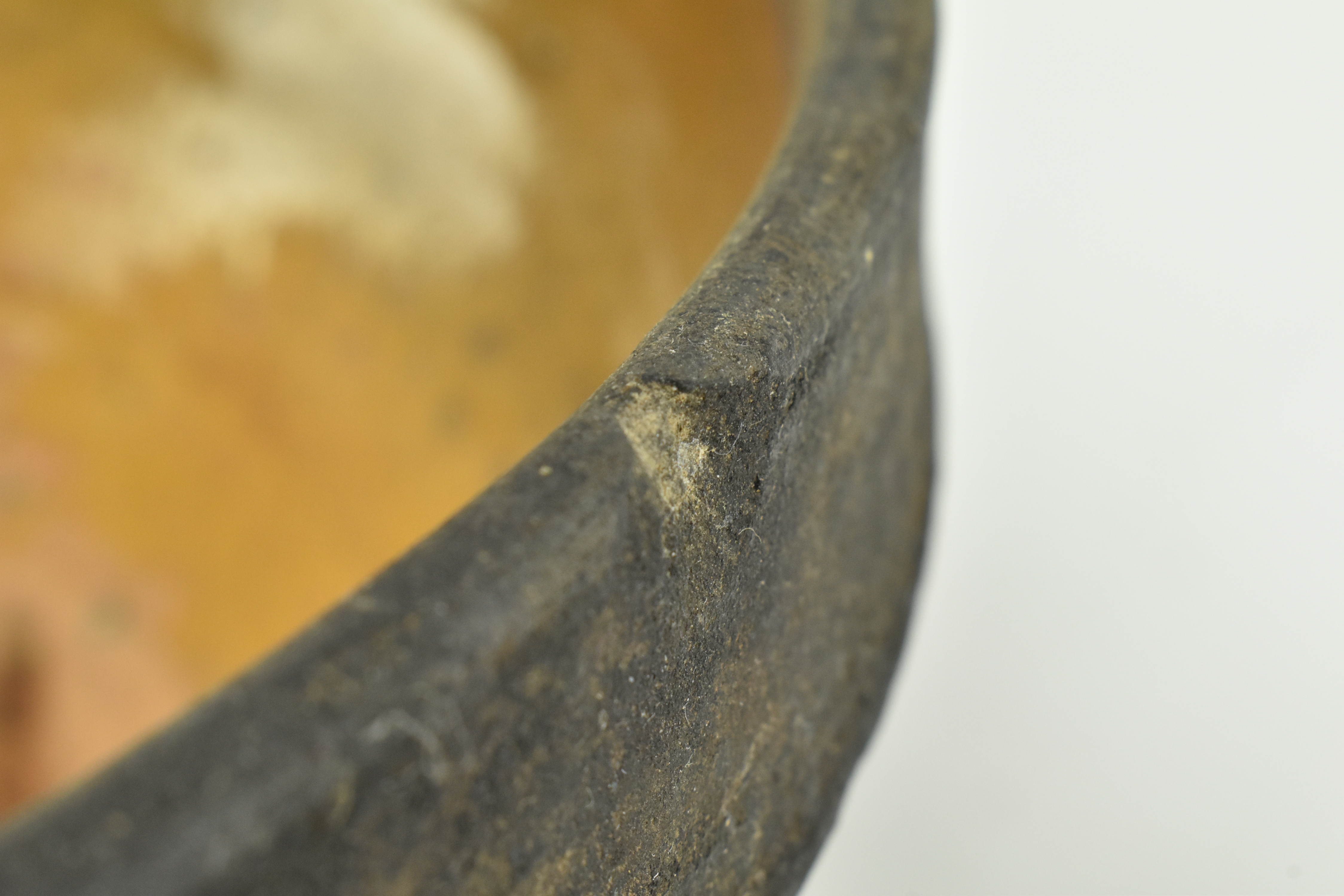 PRIMITIVE 18TH CENTURY GLAZED TERRACOTTA MIXING BOWL - Image 6 of 6