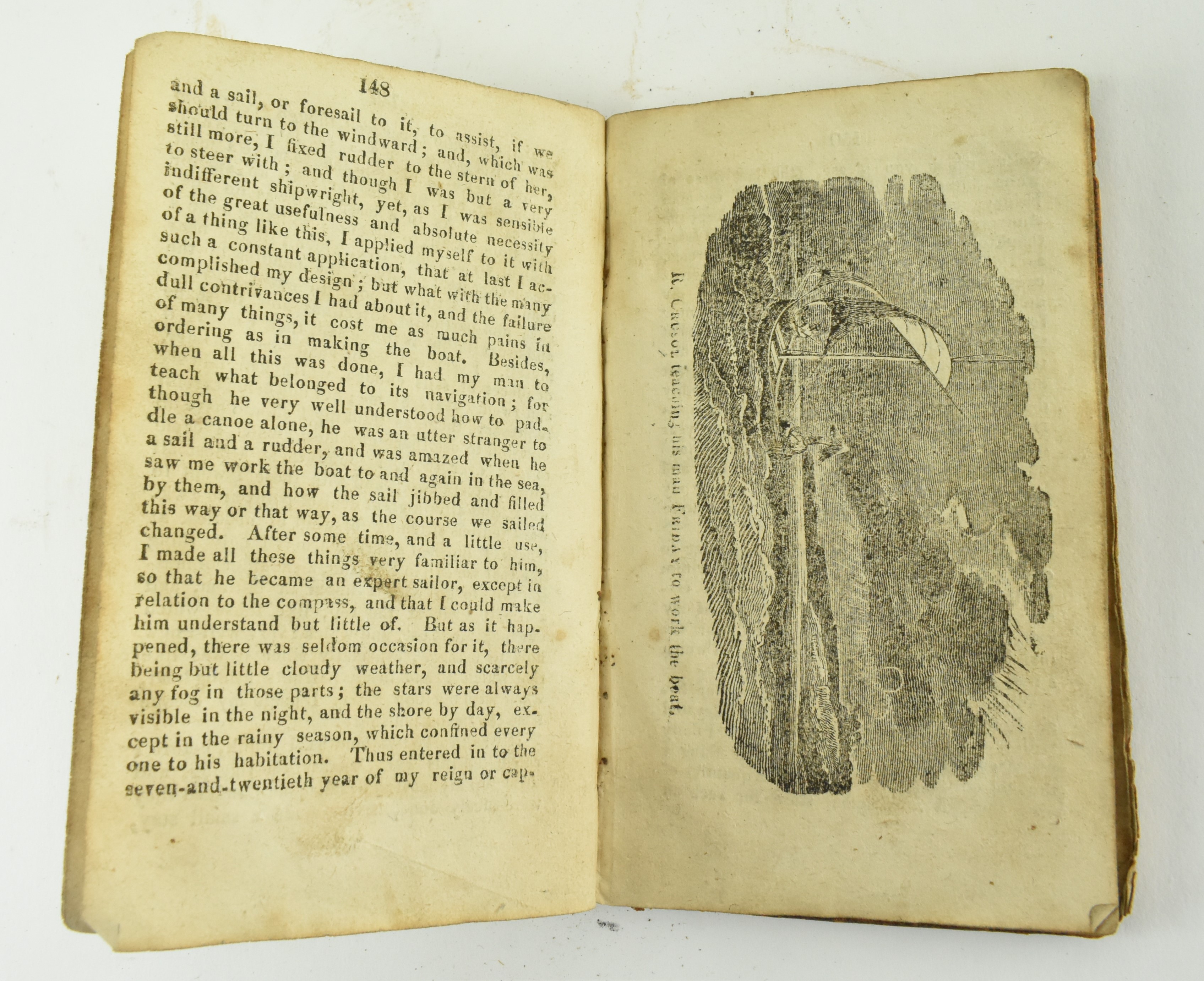 1819 ROBINSON CRUSOE - CENTENARY EDITION IN CONTEMP. SHEEPSKIN - Image 6 of 7