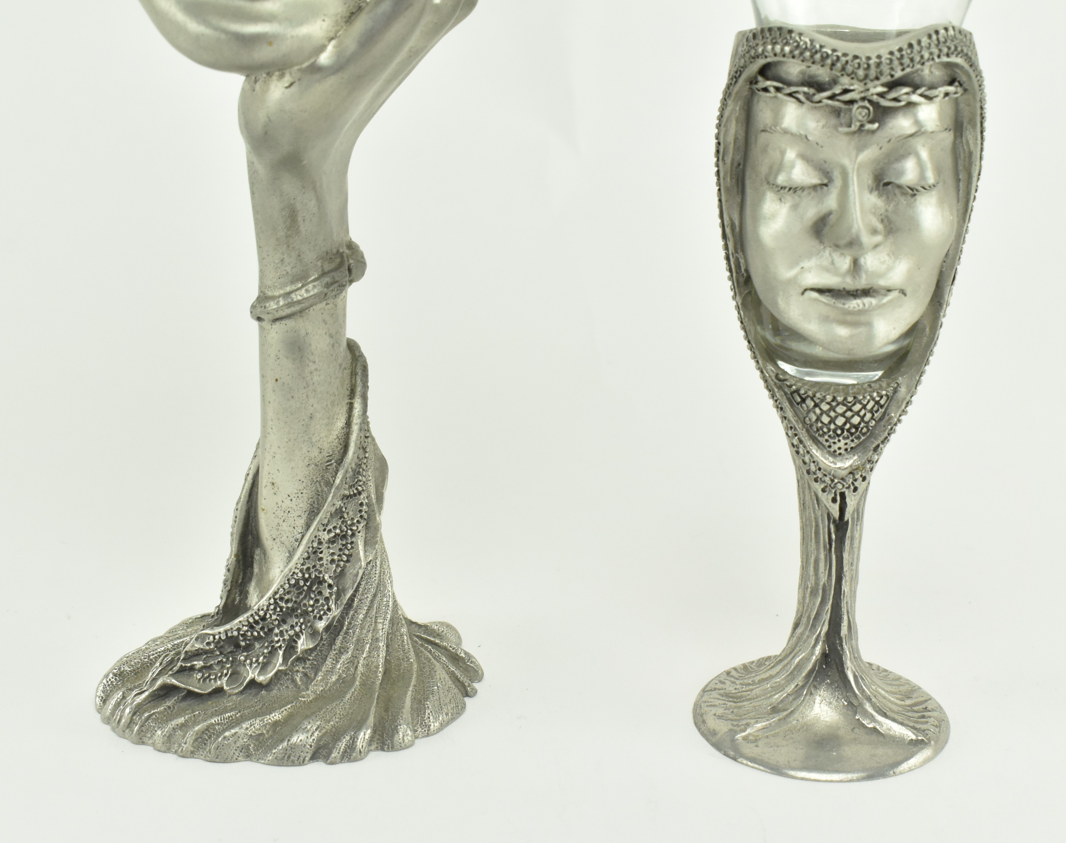 ROYAL SELANGOR - TWO PEWTER LORD OF THE RINGS GOBLETS - Image 5 of 11