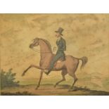 A VIEW NEAR UXBRIDGE - EARLY 19TH CENTURY HORSE ENGRAVING