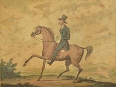 A VIEW NEAR UXBRIDGE - EARLY 19TH CENTURY HORSE ENGRAVING