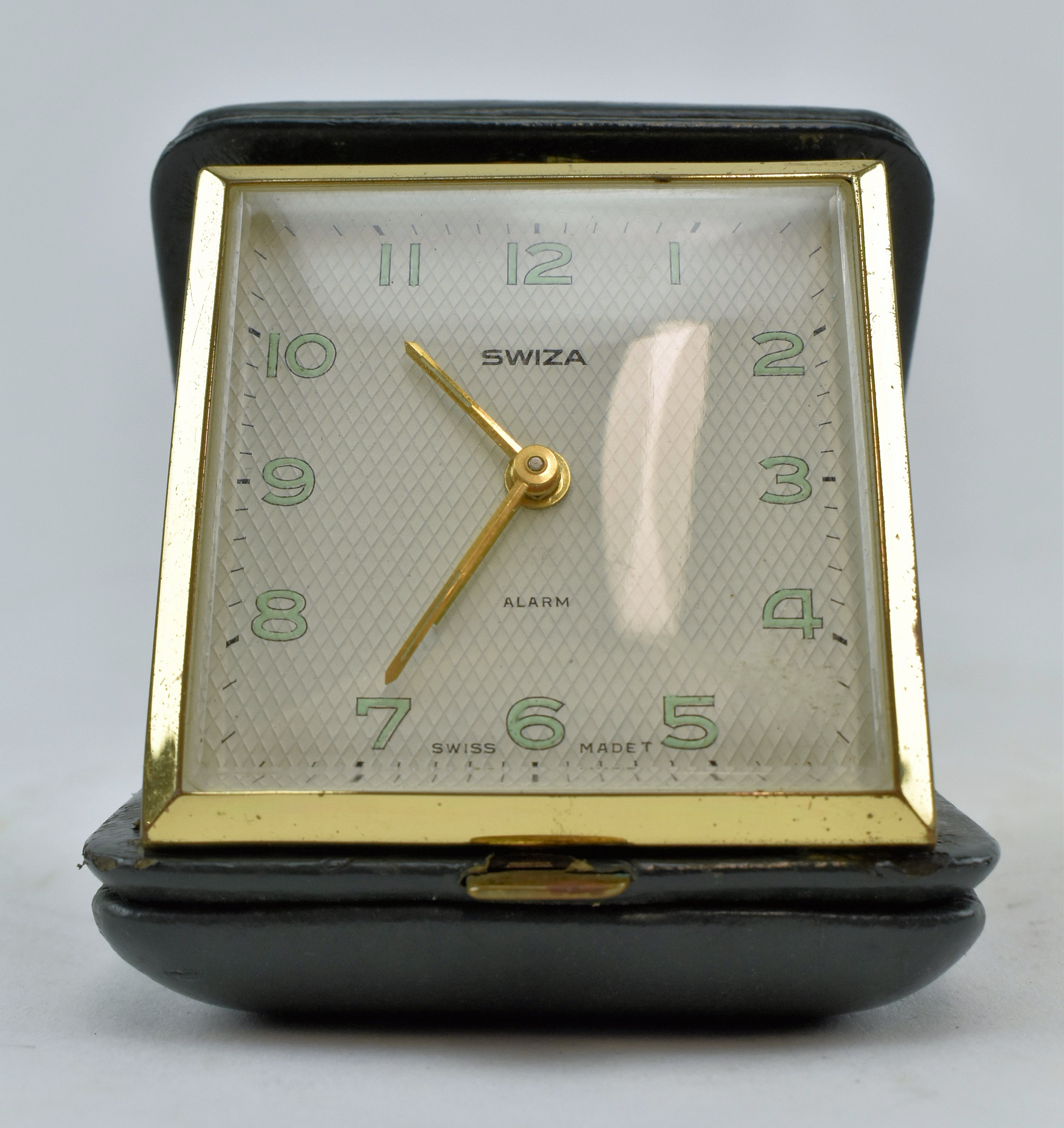 c1920 FRENCH JAZ CLOCK AND TWO TRAVEL CLOCKS - Image 3 of 9