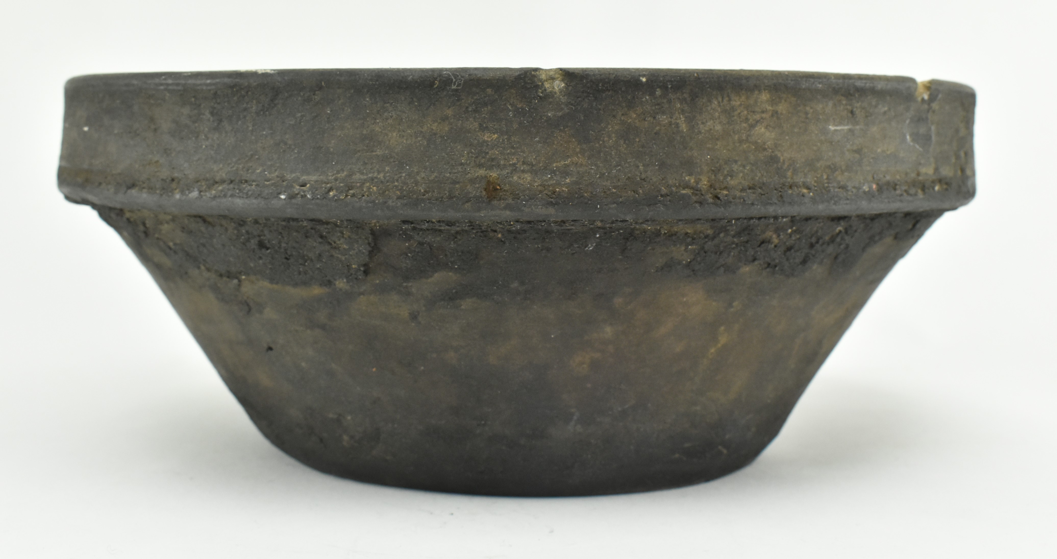 PRIMITIVE 18TH CENTURY GLAZED TERRACOTTA MIXING BOWL