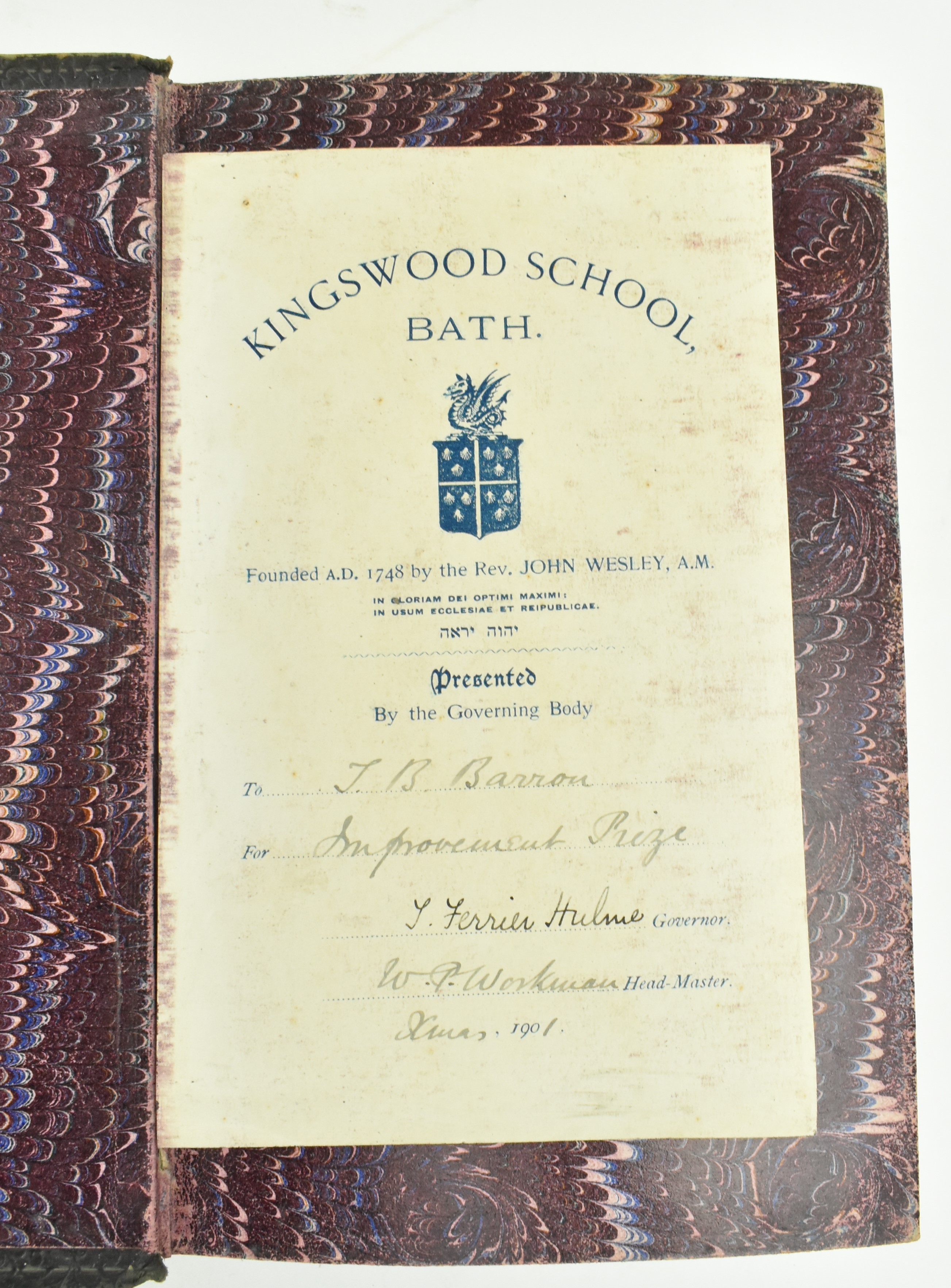 LOCAL BATH INTEREST - FOUR REGISTERS OF KINGSWOOD SCHOOL - Image 3 of 8