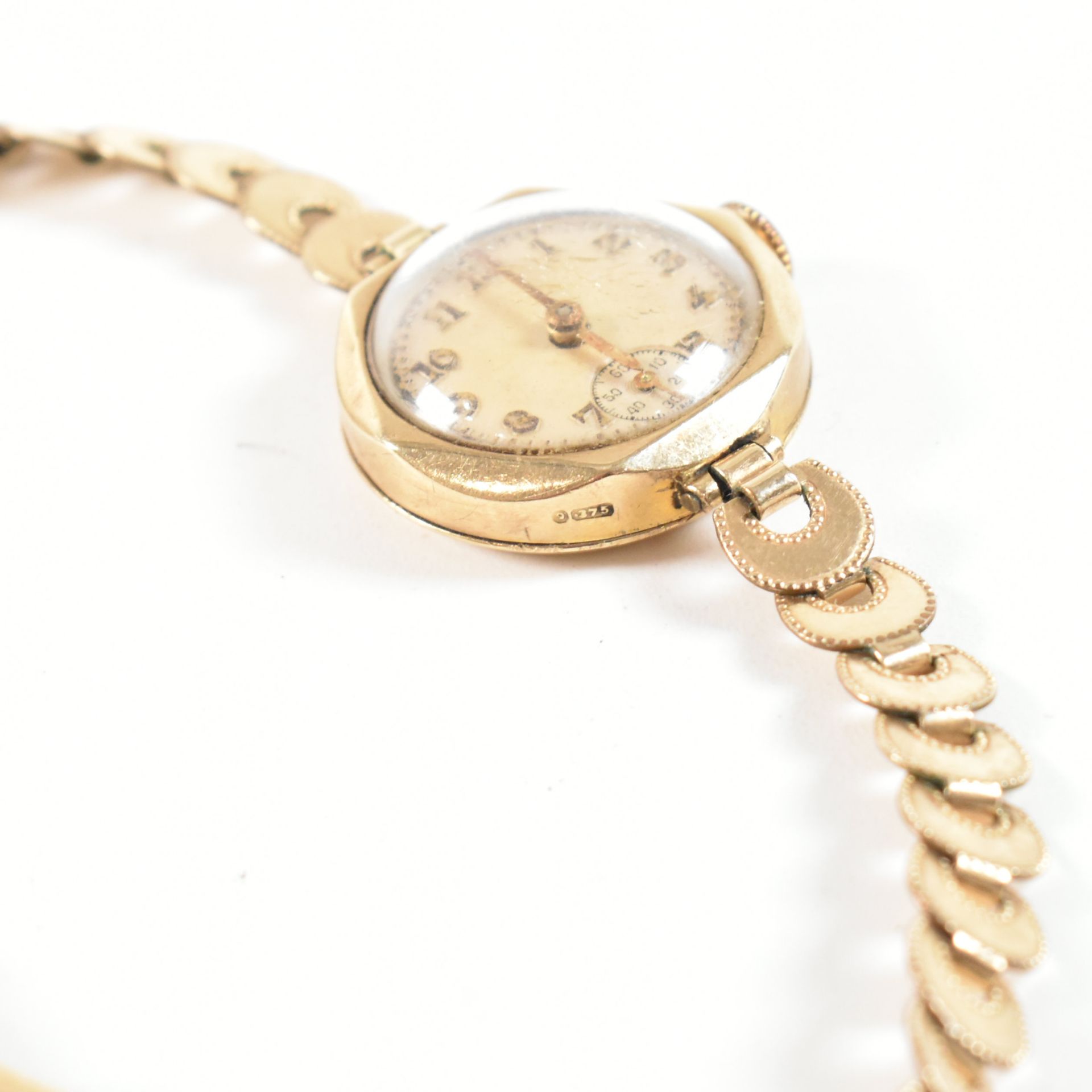 9CT GOLD ACCURIST DRESS WATCH & ANOTHER - Image 3 of 4