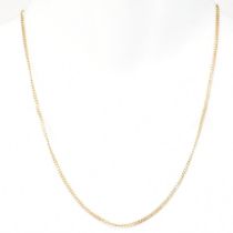 HALLMARKED ITALIAN 9CT GOLD CURB LINK CHAIN NECKLACE