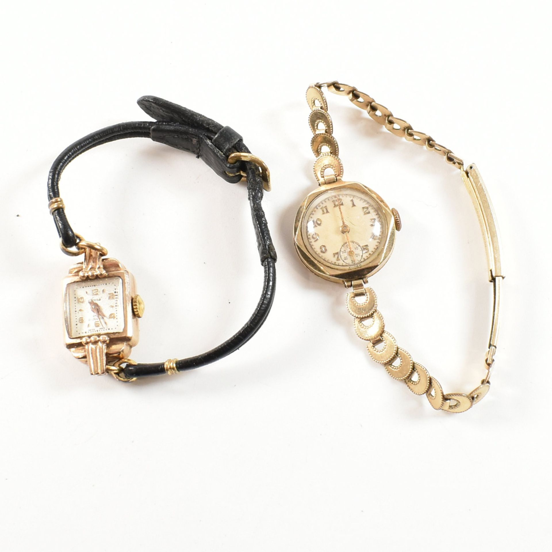 9CT GOLD ACCURIST DRESS WATCH & ANOTHER - Image 4 of 4