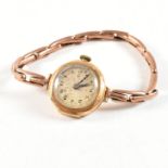 GOLD EARLY 20TH CENTURY LADIES DRESS WATCH AF