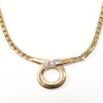 9CT GOLD & DIAMOND NECKLACE