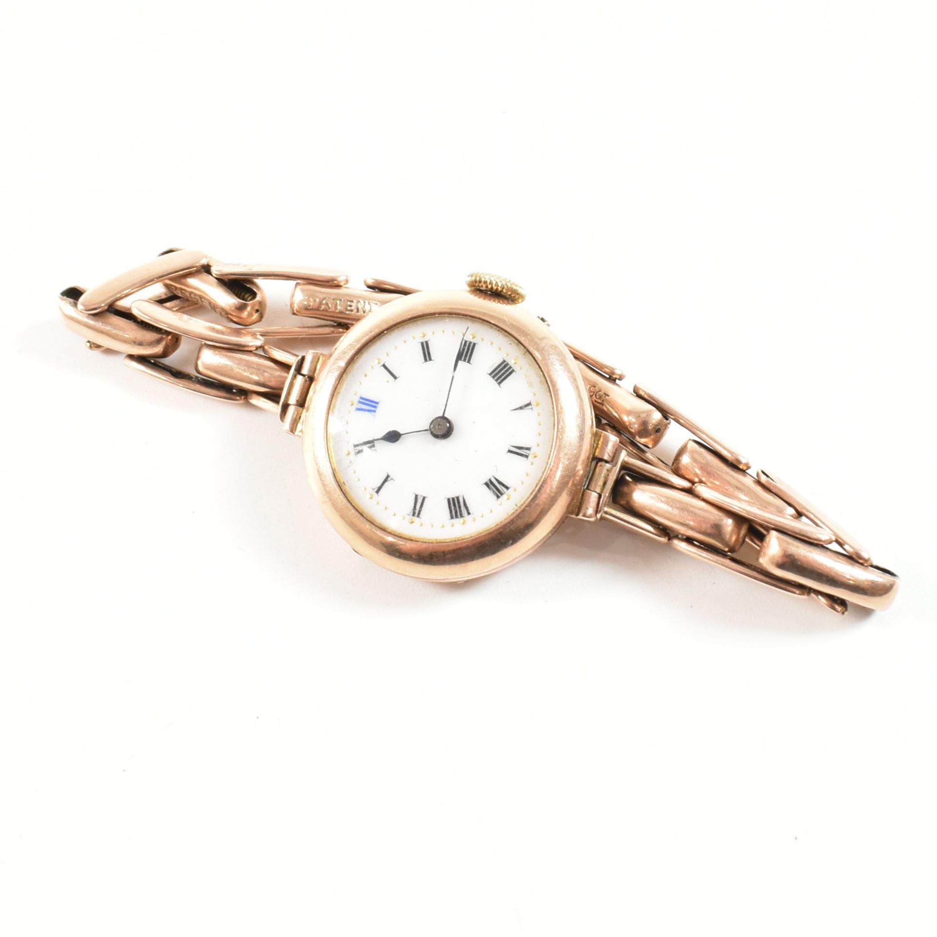 EARLY 20TH CENTURY 9CT GOLD LADIES DRESS WRISTWATCH - Image 6 of 7