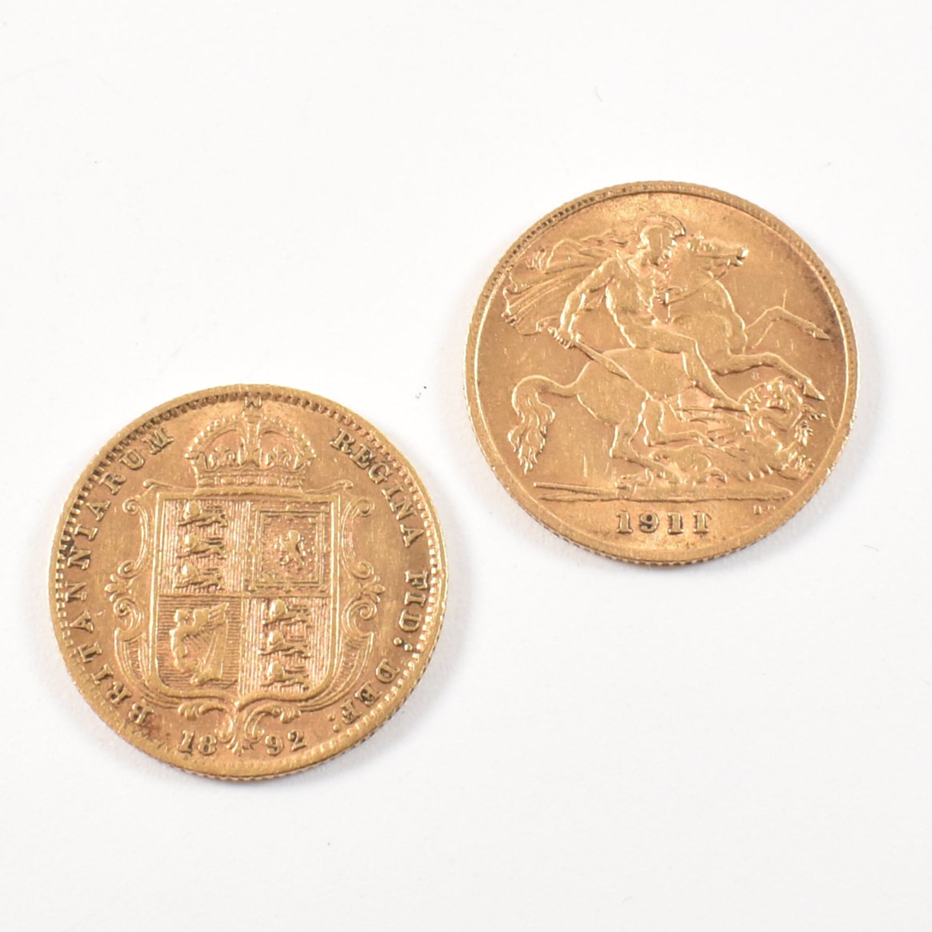 TWO GOLD HALF SOVEREIGNS - Image 3 of 5