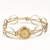 ART DECO LADIES 9CT GOLD DRESS COCKTAIL WRISTWATCH