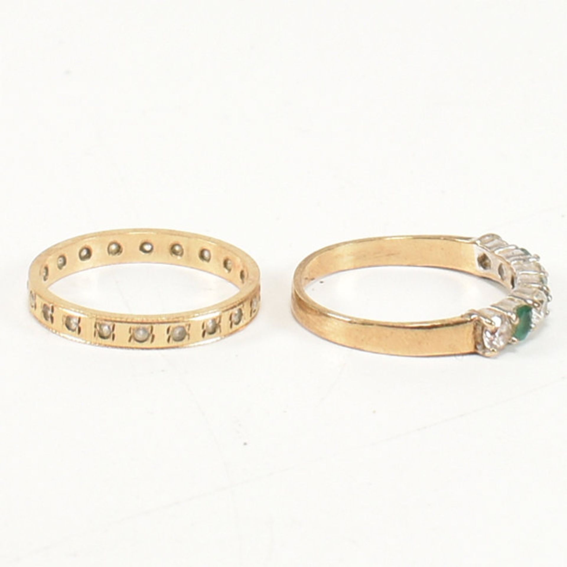 TWO HALLMARKED 9CT GOLD GEM SET RINGS - Image 5 of 11