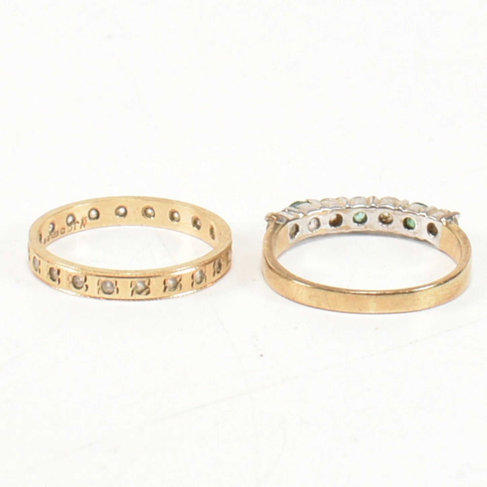 TWO HALLMARKED 9CT GOLD GEM SET RINGS - Image 7 of 11