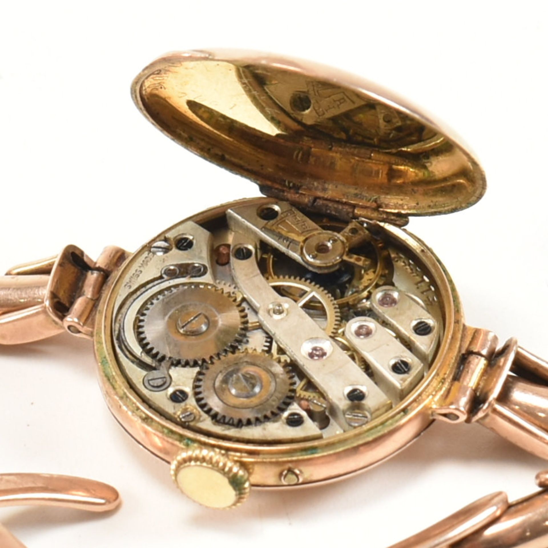 EARLY 20TH CENTURY 9CT GOLD LADIES DRESS WRISTWATCH - Image 4 of 7