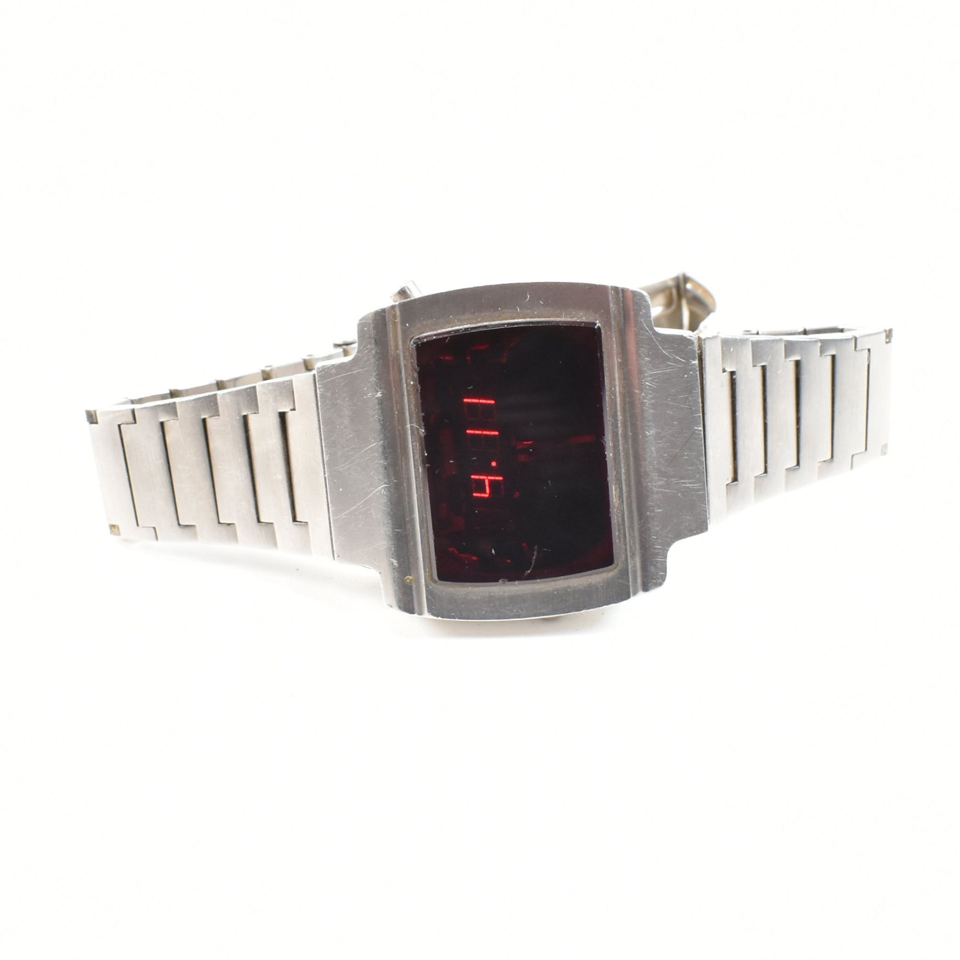 TWO 1970S SANYO LED DIGITAL STAINLESS STEEL WATCHES - Image 7 of 8