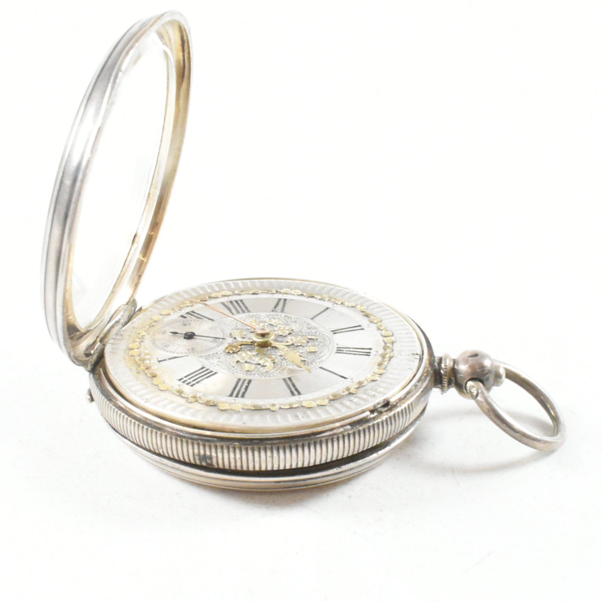 TWO EARLY 2OTH CENTURY SILVER POCKET WATCHES - Image 7 of 7