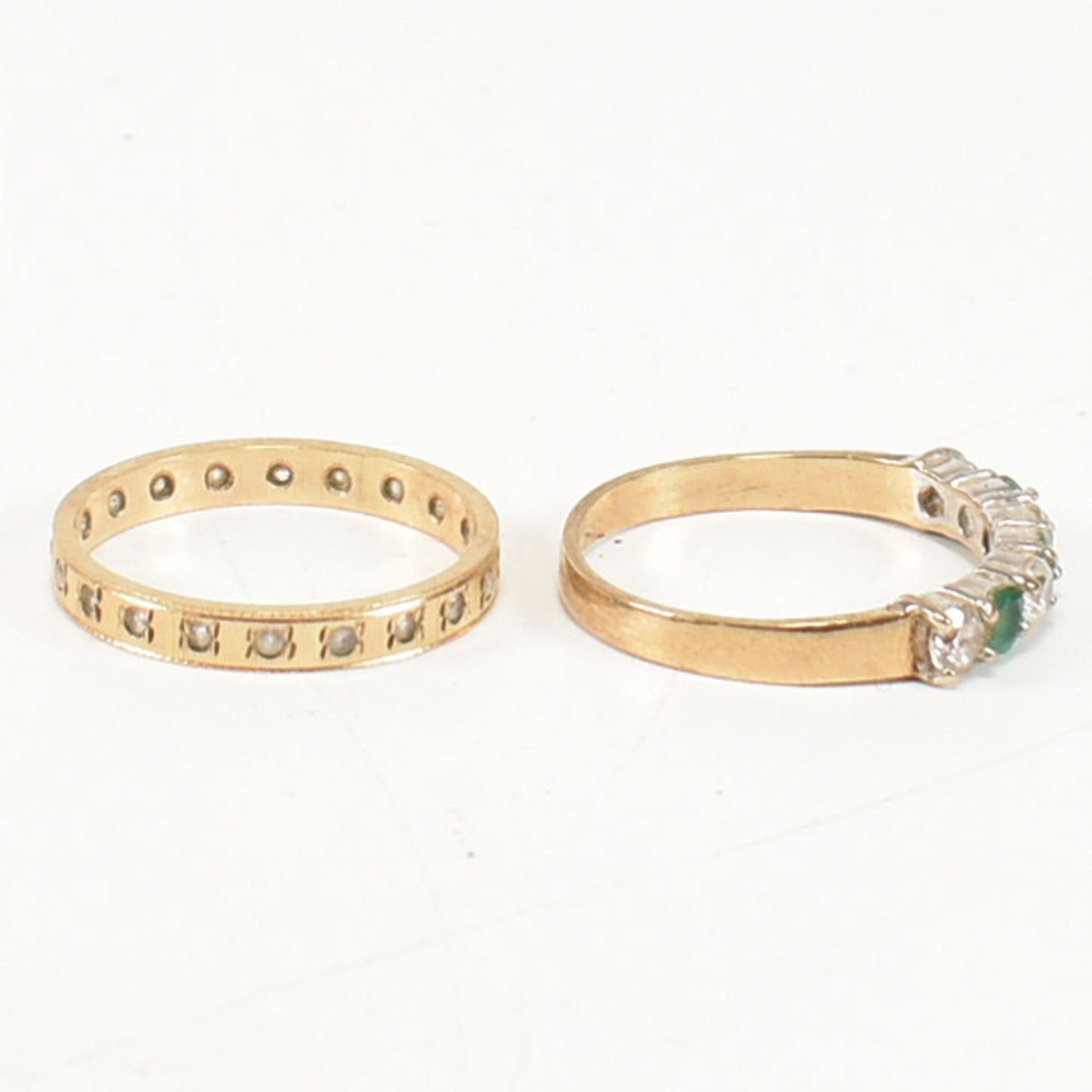 TWO HALLMARKED 9CT GOLD GEM SET RINGS - Image 6 of 11