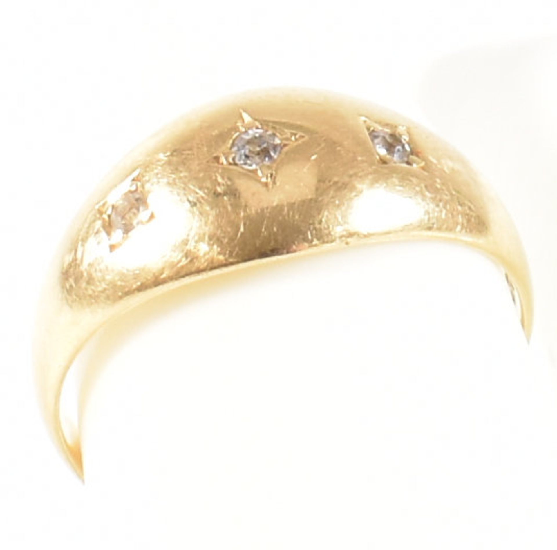EARLY 20TH CENTURY 18CT GOLD & DIAMOND GYPSY RING - Bild 9 aus 9