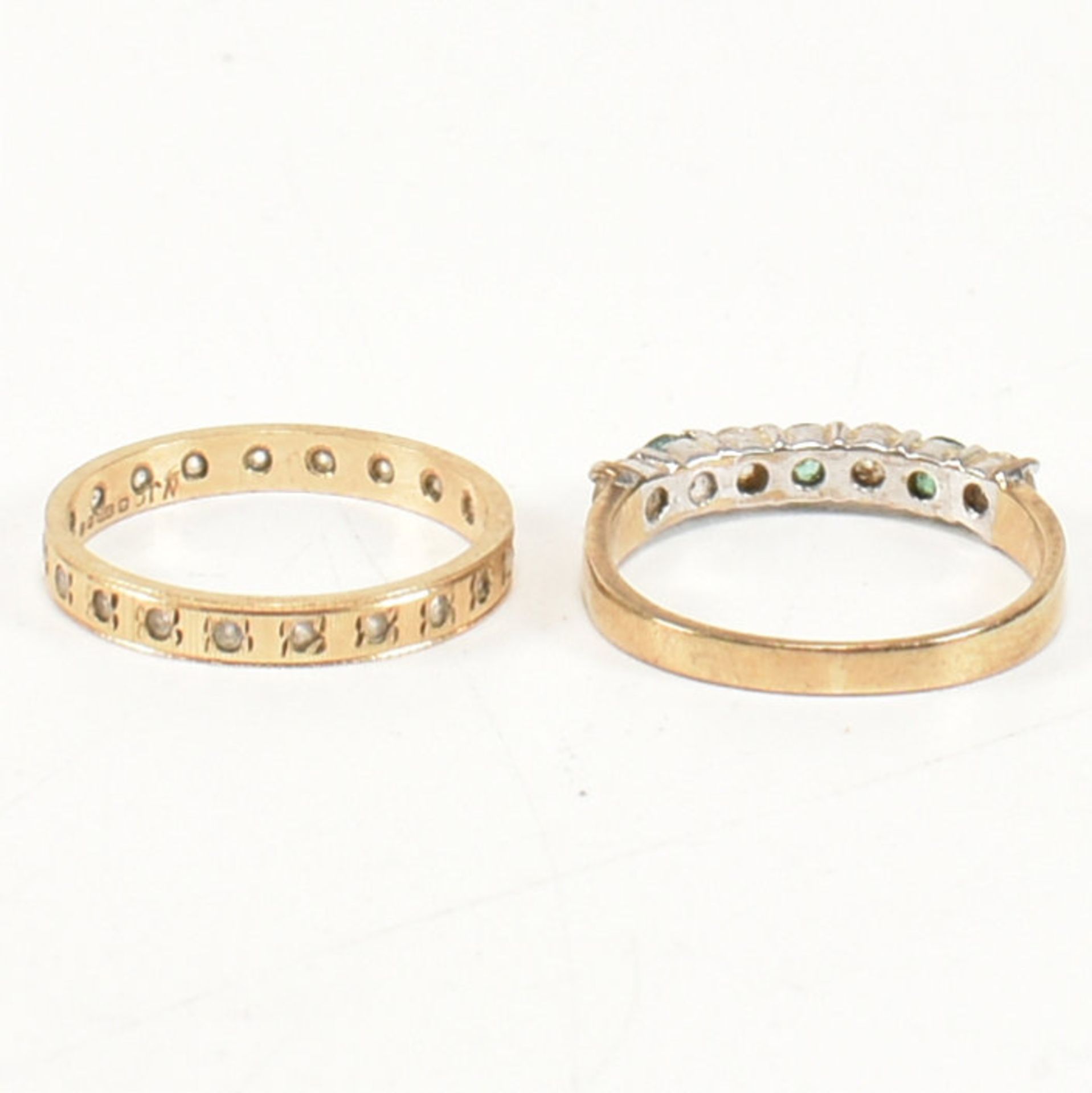 TWO HALLMARKED 9CT GOLD GEM SET RINGS - Image 8 of 11