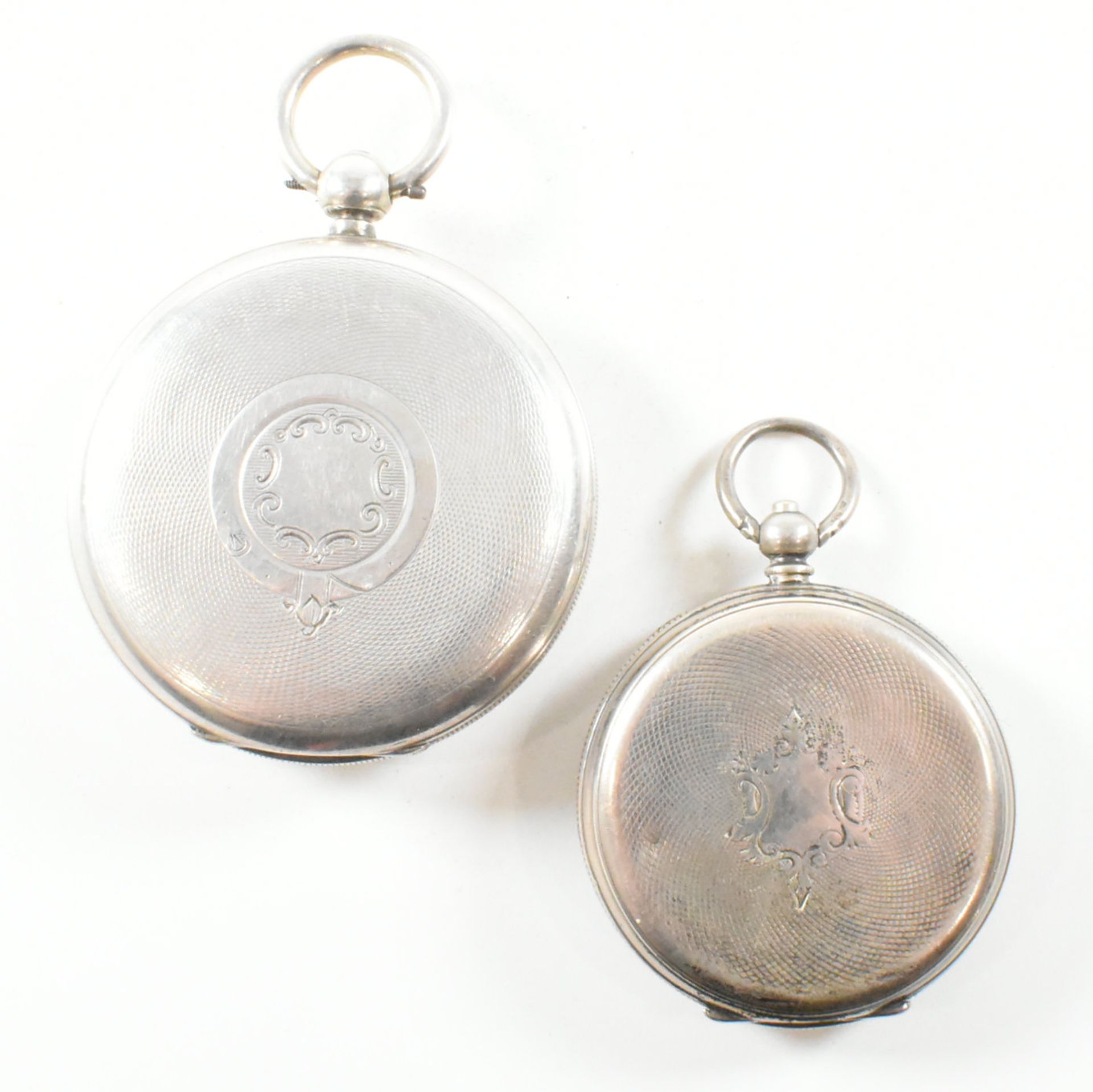 TWO EARLY 2OTH CENTURY SILVER POCKET WATCHES - Image 2 of 7