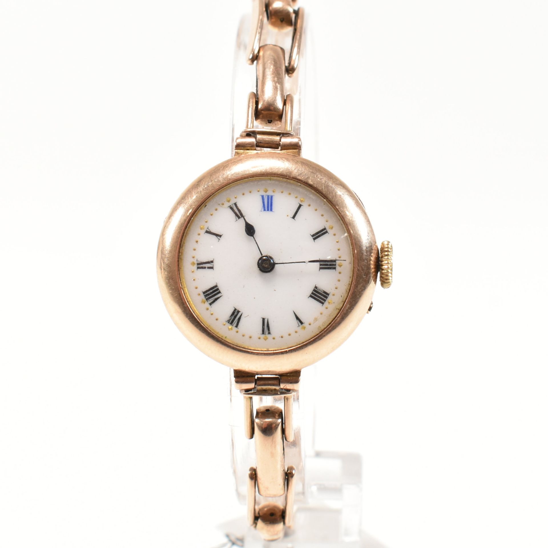 EARLY 20TH CENTURY 9CT GOLD LADIES DRESS WRISTWATCH - Image 7 of 7